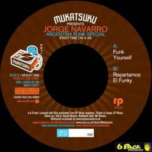 JORGE NAVARRO - FIRST TIME ON A 45 : ARGENTINA FUNK SPECIAL