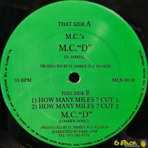 M.C. "D" - M.C.'S / HOW MANY MILES ?