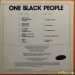 VARIOUS - ONE BLACK PEOPLE
