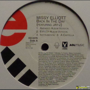 MISSY ELLIOTT feat. JAY-Z - BACK IN THE DAY / PYCAT
