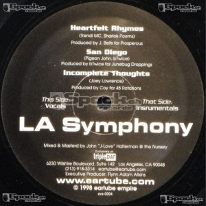 L.A. SYMPHONY - HEARTFELT RHYMES / SAN DIEGO / INCOMPLETE THOUGHTS