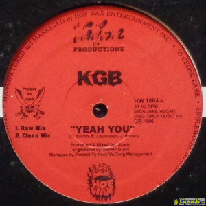 KGB - YEAH YOU / HEADS ON