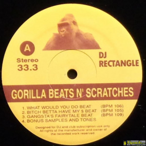 DJ RECTANGLE - GORILLA BEATS N' SCRATCHES VOL. 1