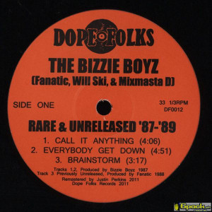 THE BIZZIE BOYZ - RARE & UNRELEASED '87-'89