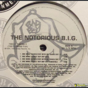 THE NOTORIOUS BIG - ONE MORE CHANCE