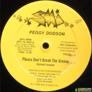 PEGGY DODSON - PLEASE DON'T BREAK THE GROOVE