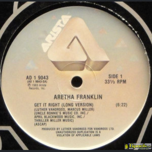 ARETHA FRANKLIN - GET IT RIGHT (LONG VERSION)