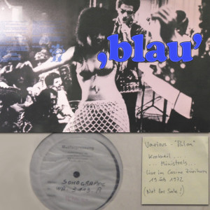 VARIOUS – "BLAU" - (Testpressing) - .. Krokodil, Minstrels, Trinidat Oil Company Steel Band ..usw.. Live !