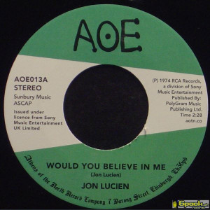 JON LUCIEN - WOULD YOU BELIEVE IN ME / A SUNNY DAY