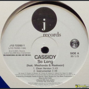 CASSIDY  feat. MASHONDA & RAEKWON - SO LONG