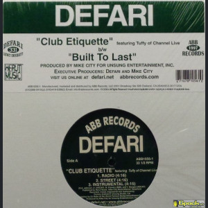 DEFARI - CLUB ETIQUETTE / BUILT TO LAST