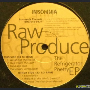 RAW PRODUCE - THE REFRIGERATOR POETRY EP