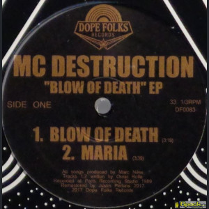MC DESTRUCTION  - BLOW OF DEATH EP