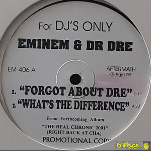 DR. DRE feat. EMINEM & HITTMAN / ROYCE DA 5'9 - FORGOT ABOUT DRE / WHAT'S THE DIFFERENCE / MAKE MONEY / BITCH SO WRONG
