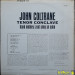 JOHN COLTRANE / HANK MOBLEY / ZOOT SIMS / AL COHN - TENOR CONCLAVE