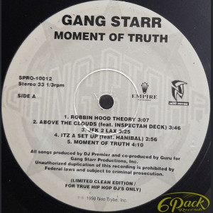 GANG STARR - MOMENT OF TRUTH (CLEAN LIMITED EDITION)