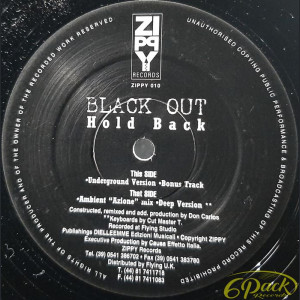 BLACK OUT - HOLD BACK